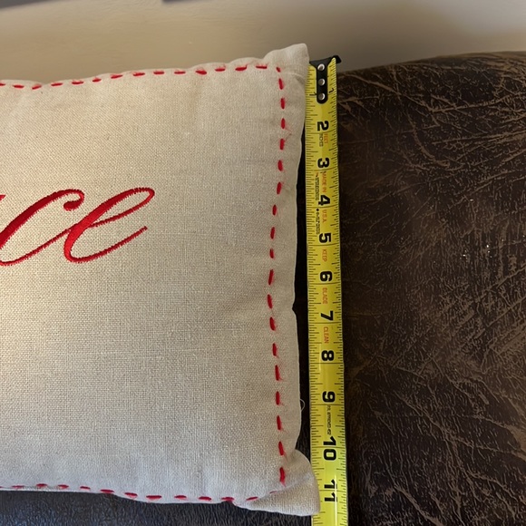 Peace Christmas/Holiday Pillow - 17x11 - Picture 4 of 5